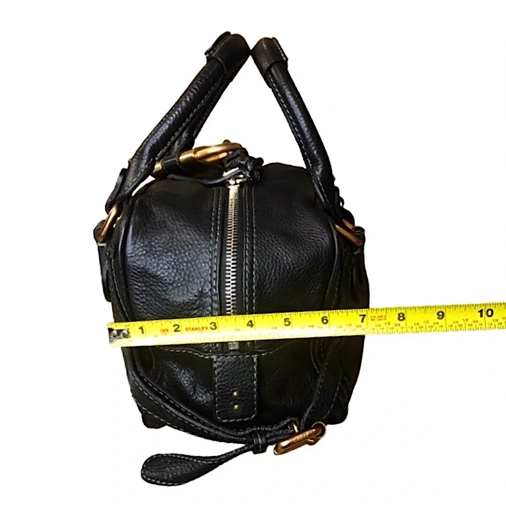 SOLD   CHLOE Paddington Black Leather Padlock Bag with Lock and Key COA Dust Bag - Picture 17 of 17